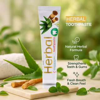 Herbal Toothpaste with Aloe Vera & Miswak & Tea Tree