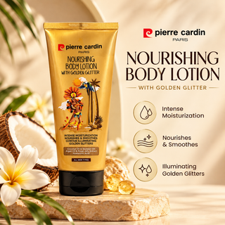 Nourshing Body Lotion With Golden Glitter