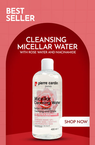 Cleasing micellar water with rose water and niacinamide in Pakistan - Pierre Cardin