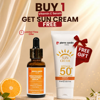 Buy 1 Vitamin C Serum Get 1 Sun Cream Free